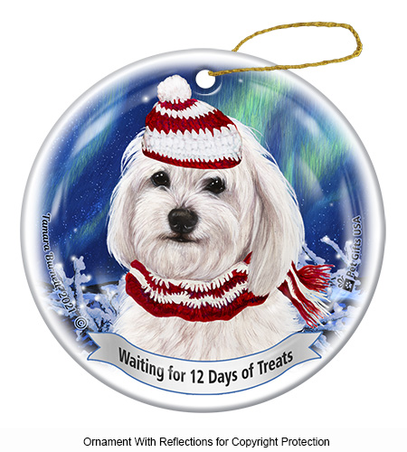 Havanese White Series 5 Christmas Ornament image