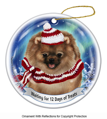 Pomeranian Fawn Series 5 Christmas Ornament Image