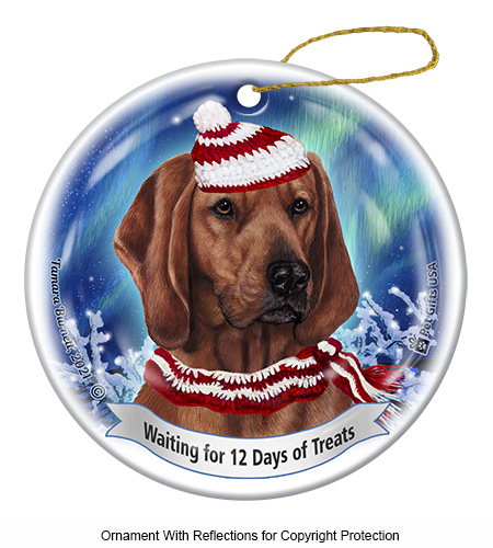 Coonhound Redbone Series 5 Christmas Ornament image