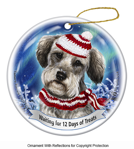 Schnoodle Grey Series 5 Christmas Ornament image