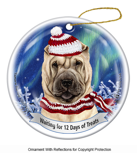 Shar Pei Cream Series 5 Christmas Ornament image