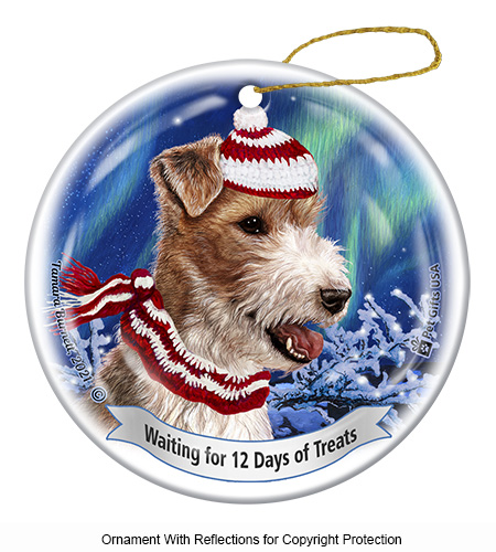 Wire Haired Fox Terrier Series 5 Christmas Ornament image