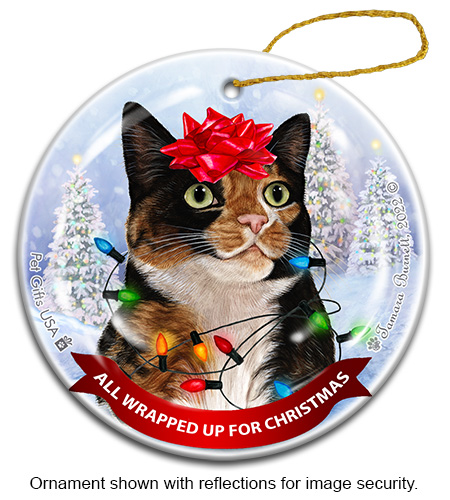 Tortoiseshell (Cleo) All Wrapped Up Ornament image