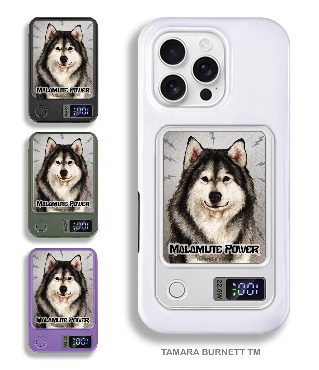 Alaskan Malamute Grey and White - Phone Bank image