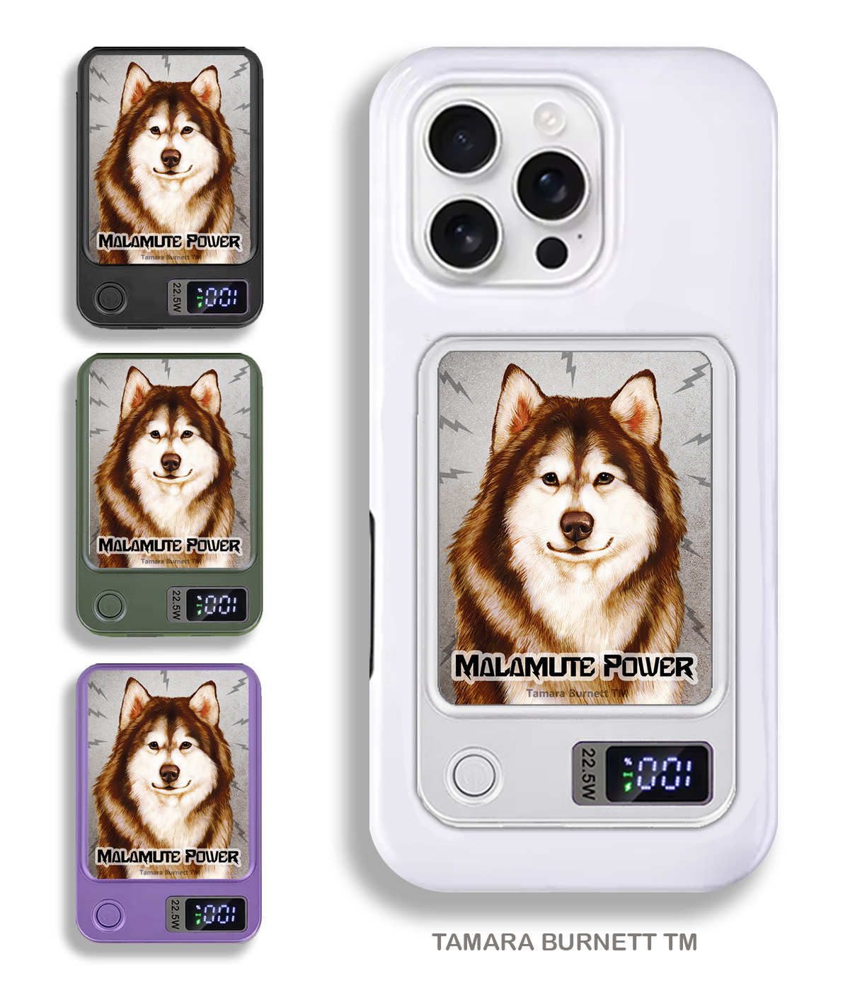 Alaskan Malamute Red and White - Phone Bank image