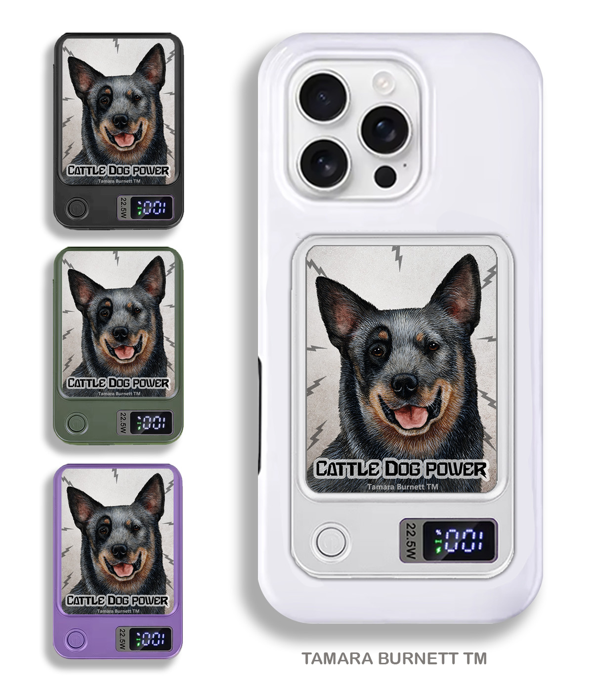 An image of product 33614 - Australian Cattle Dog Blue Heeler - Phone Bank