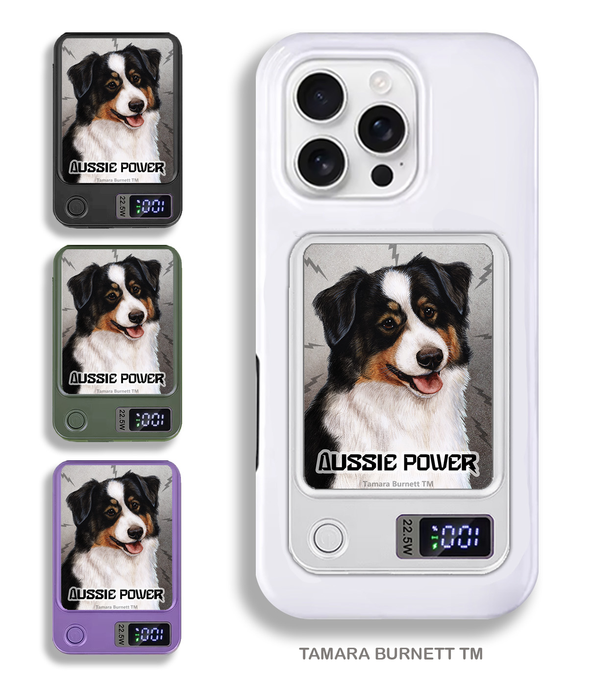 Australian Shepherd Black Tri-Color - Phone Bank image