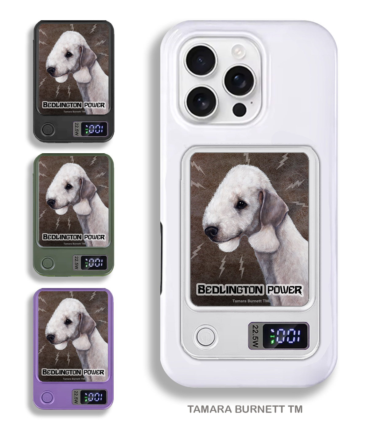 An image of product 33633 - Bedlington Terrier Blue - Phone Bank