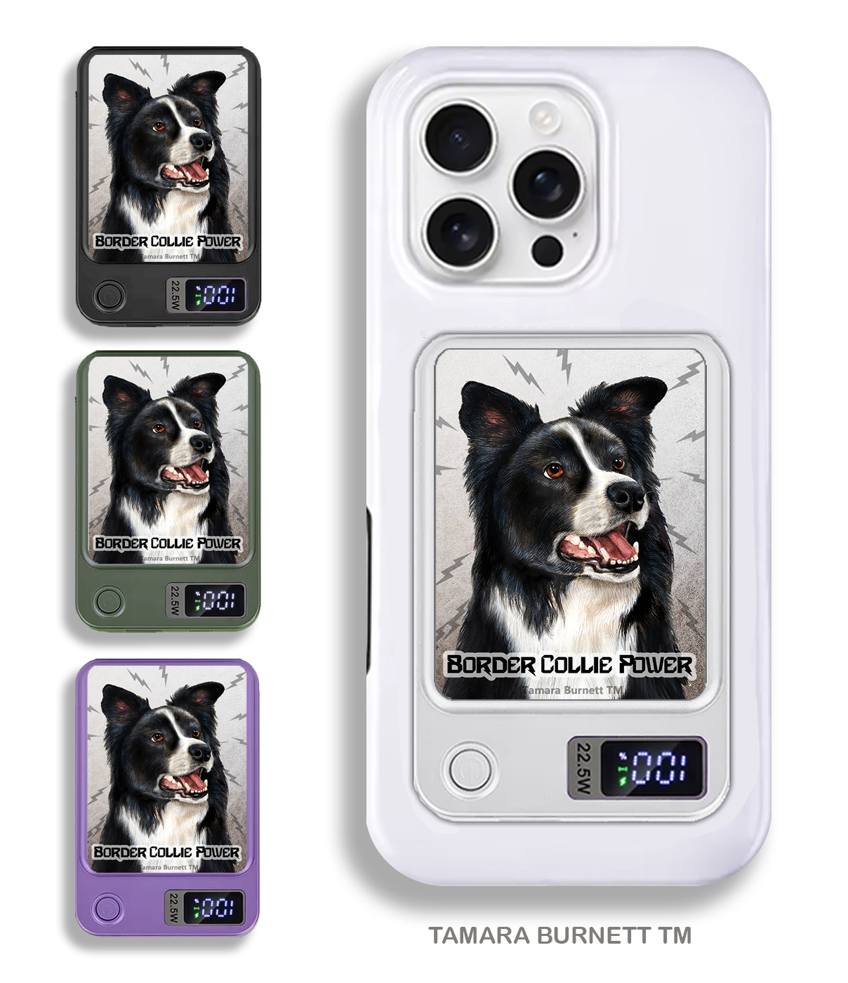 An image of product 33660 - Border Collie Black and White - Phone Bank