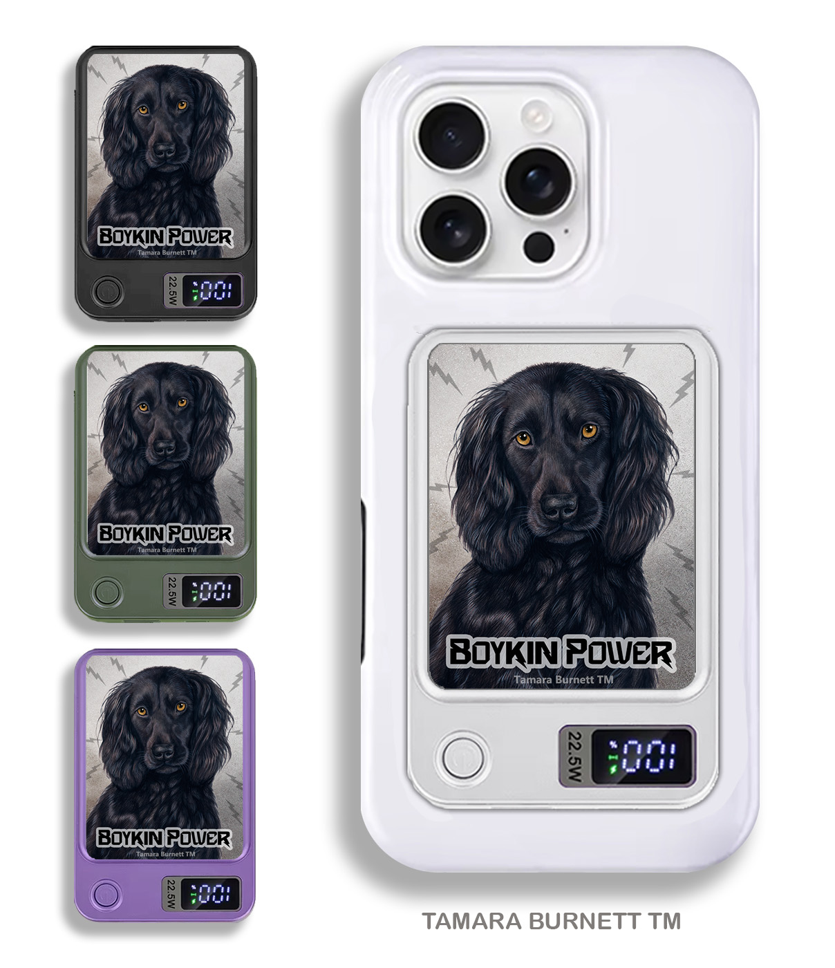 An image of product 33685 - Boykin Spaniel Black - Phone Bank