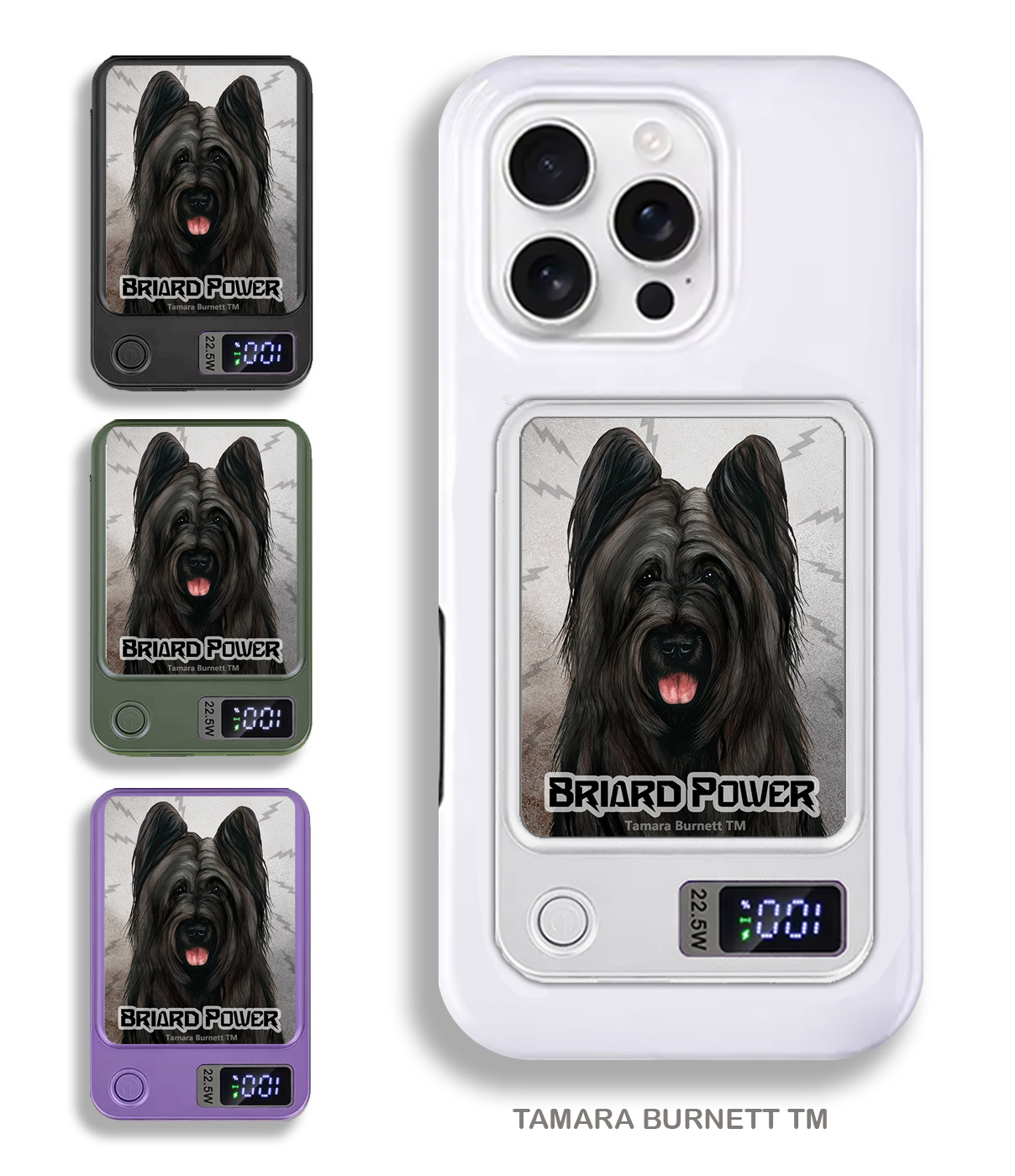 An image of product 33687 - Briard Black Cropped - Phone Bank