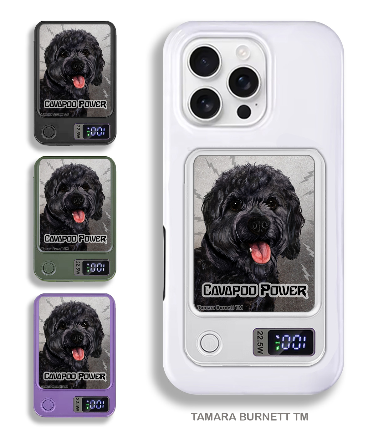 An image of product 33719 - Cavapoo Black - Phone Bank