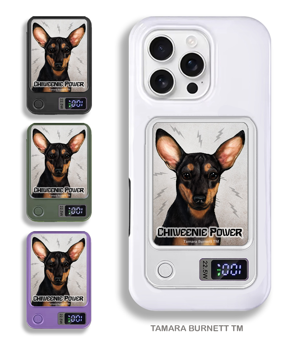 An image of product 33740 - Chiweenie Black and Tan - Phone Bank