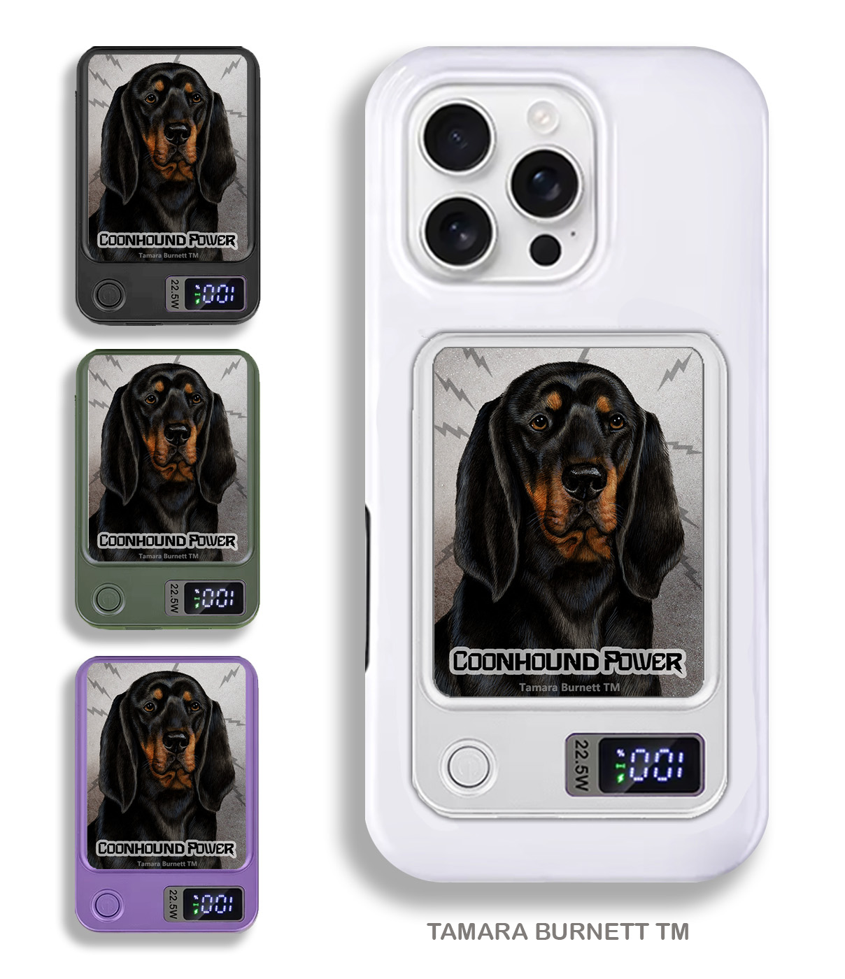 An image of product 33764 - Coonhound Black and Tan - Phone Bank
