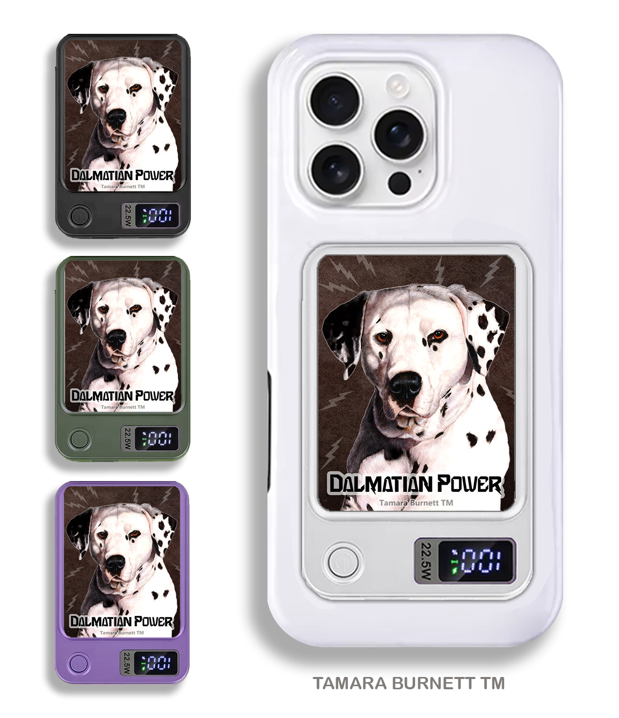 An image of product 33802 - Dalmatian Black and White - Phone Bank
