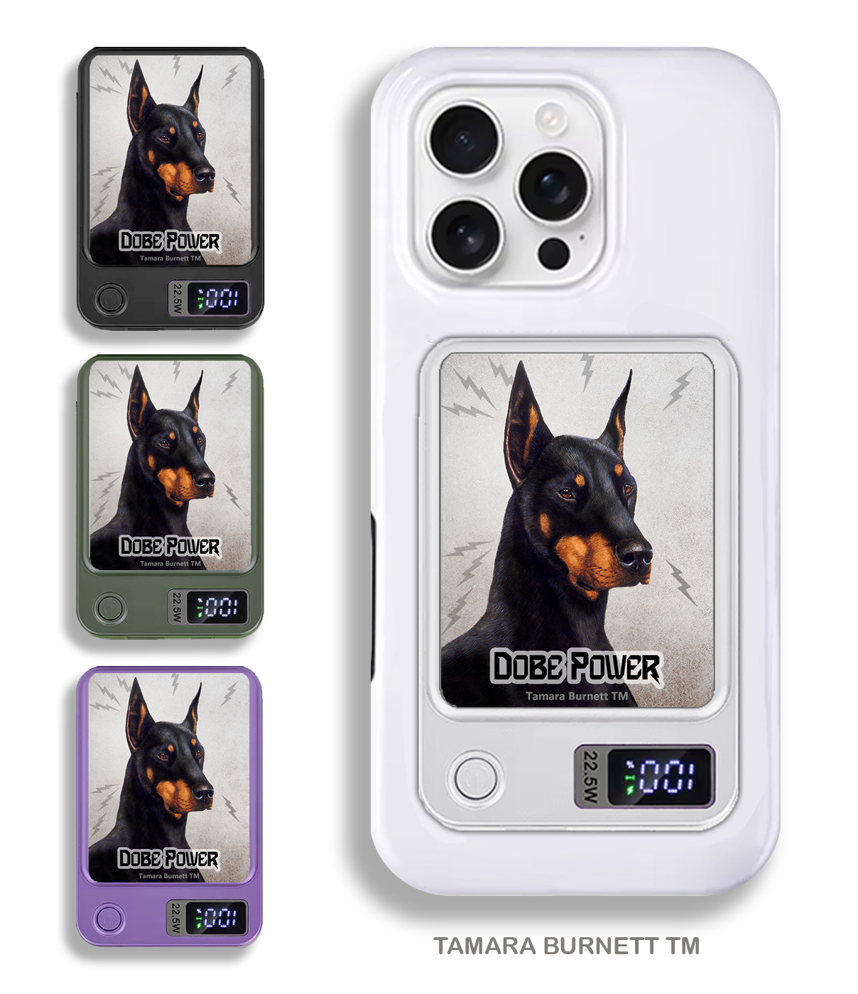 An image of product 33806 - Doberman Black Cropped - Phone Bank