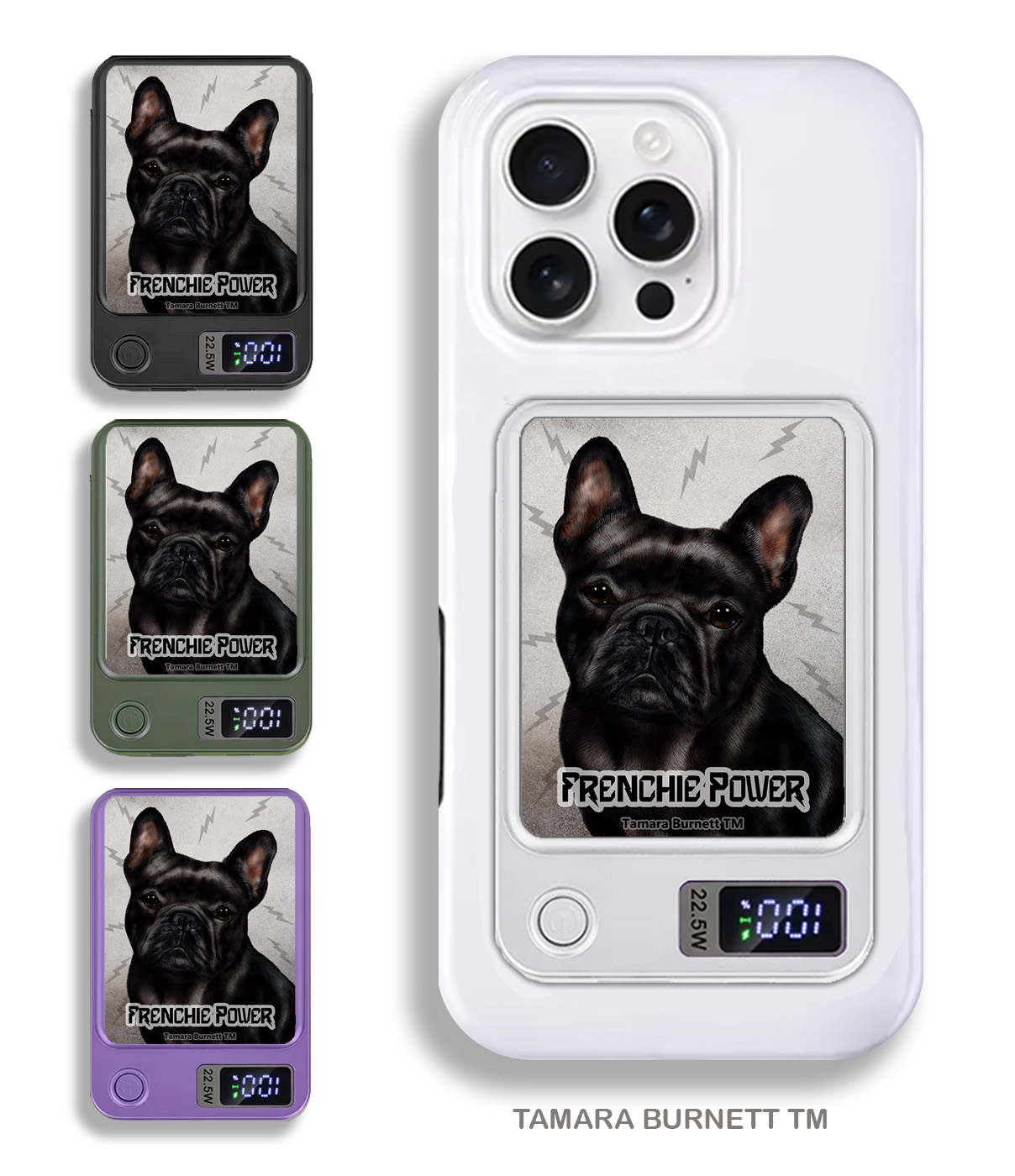 An image of product 33838 - French Bulldog Black - Phone Bank