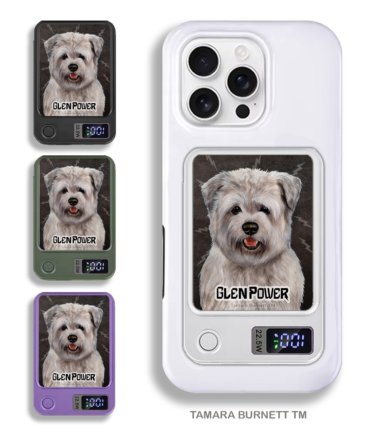 An image of product 33858 - Glen of Imaal Terrier Blue - Phone Bank