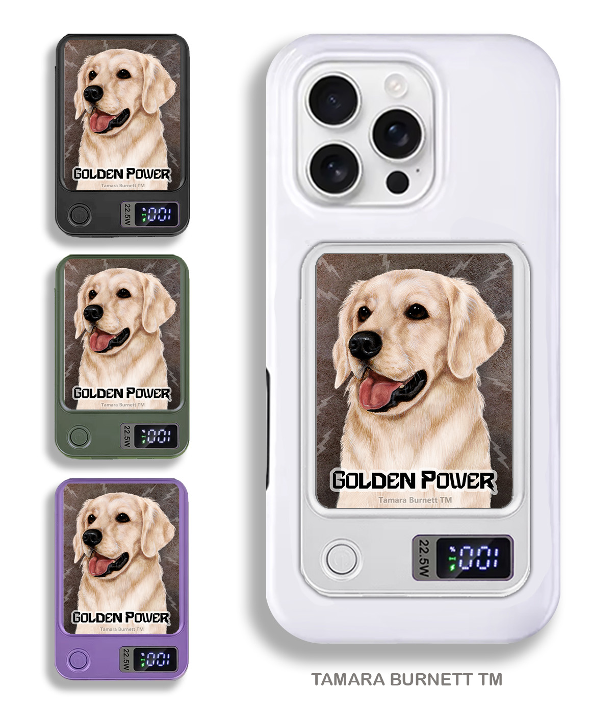 An image of product 33860 - Golden Retriever - Phone Bank