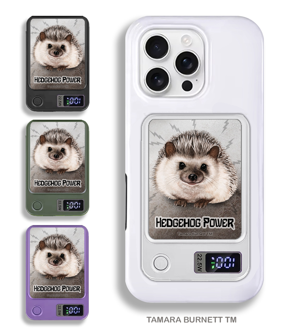 An image of product 33468 - Hedgehog Gray - Phone Bank