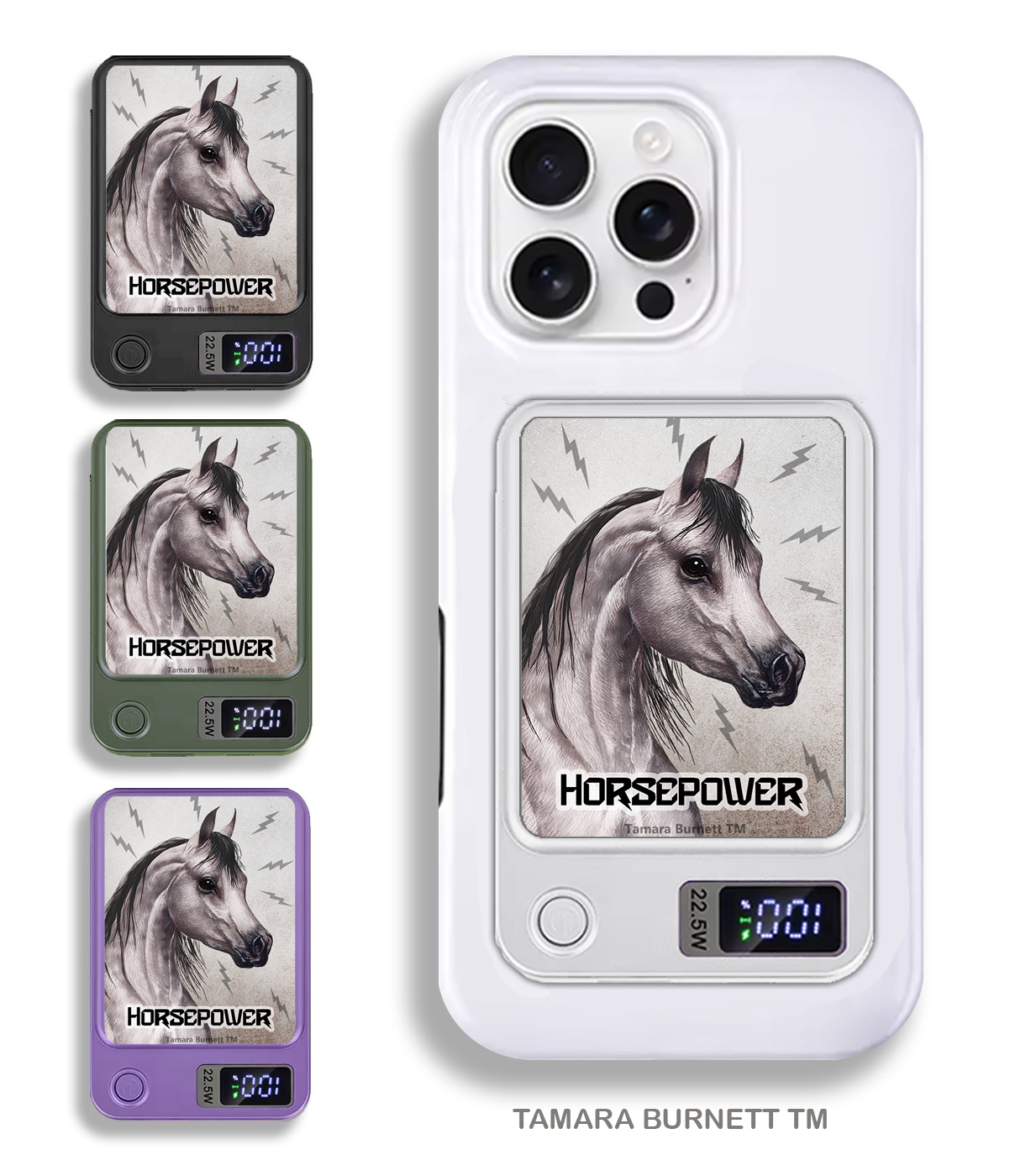 Arabian Horse Grey Dapple - Phone Bank image