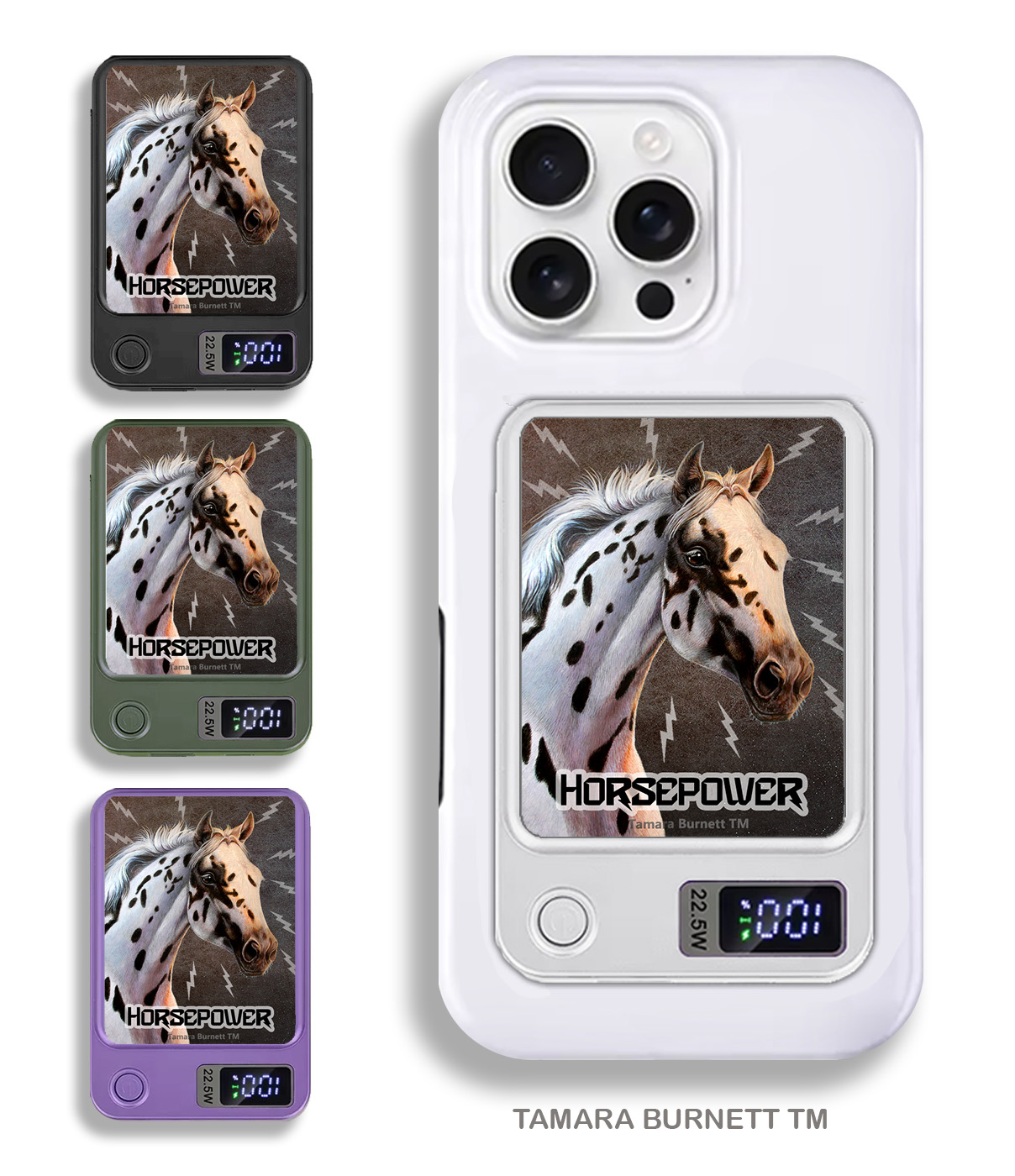 An image of product 33549 - Leopard Appaloosa Black/White - Phone Bank