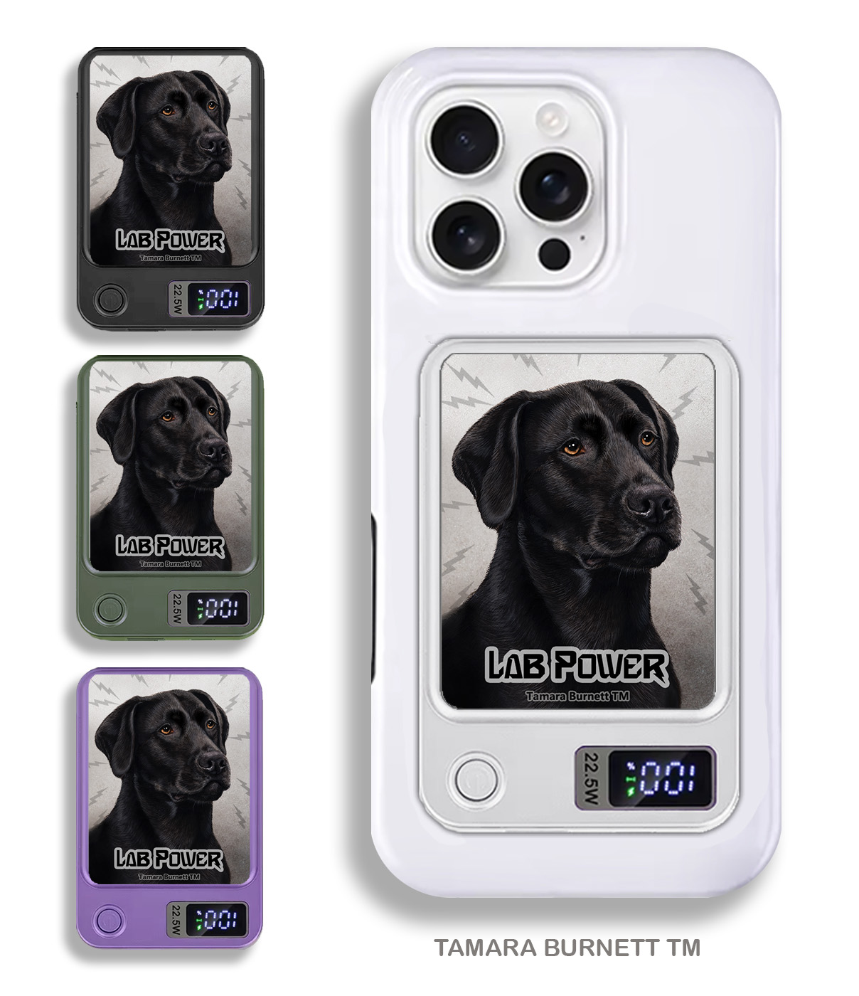 An image of product 33939 - Labrador Retriever American Black - Phone Bank