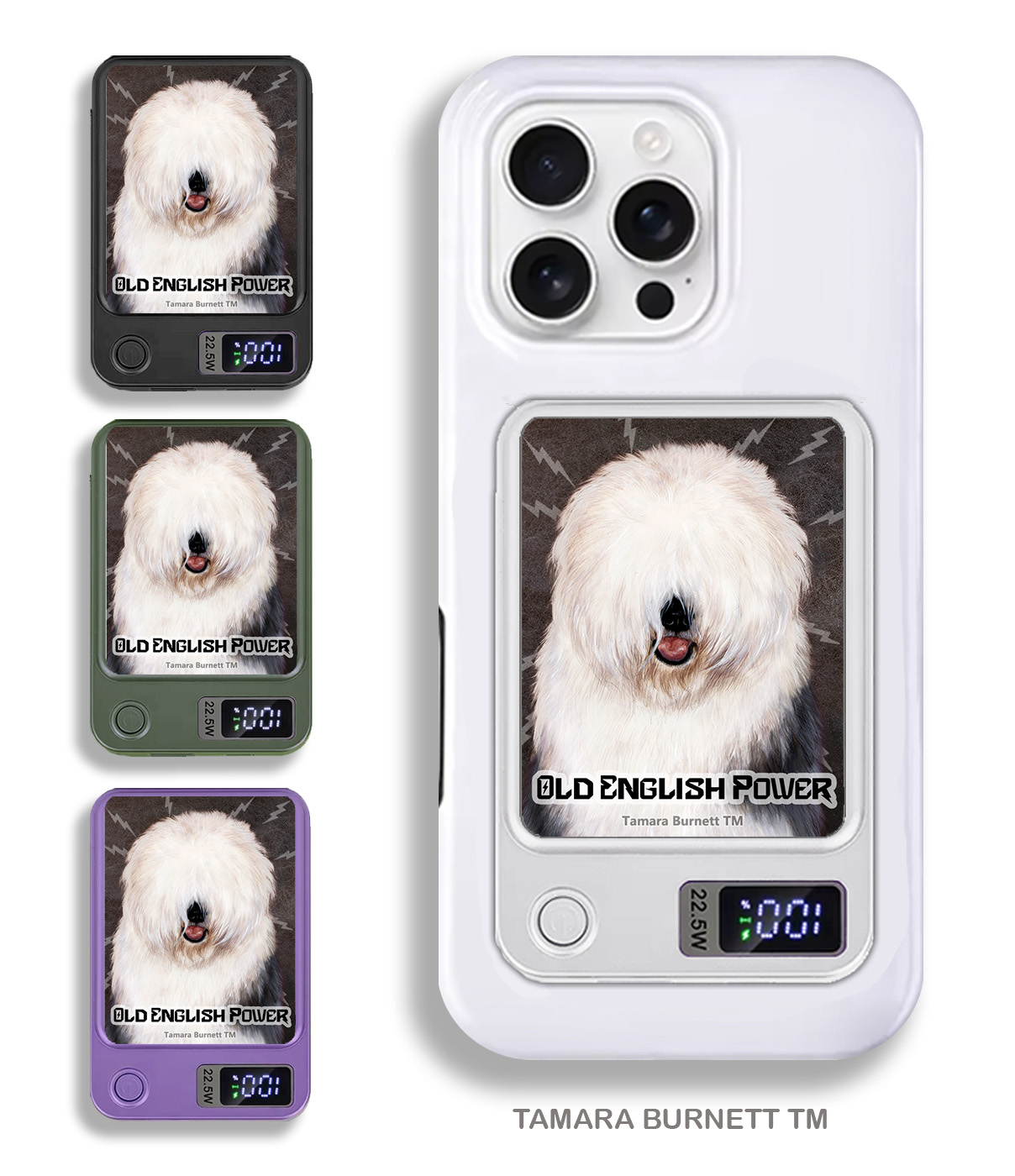 An image of product 33991 - Old English Sheepdog - Phone Bank