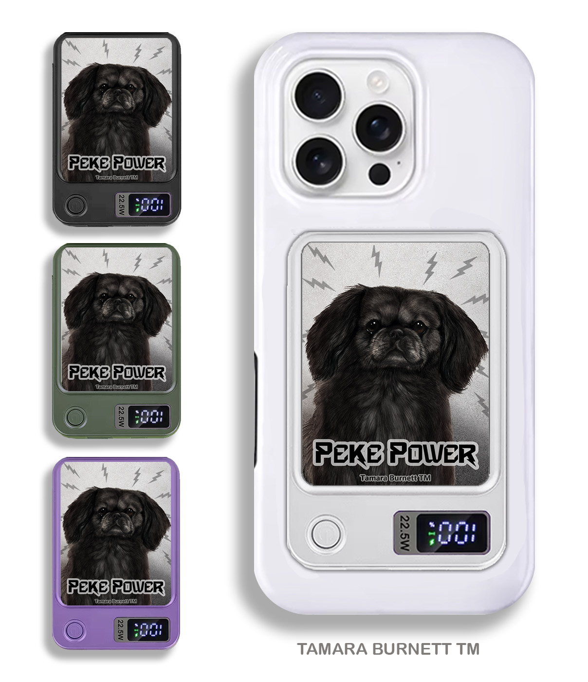 An image of product 33998 - Pekingese Black - Phone Bank
