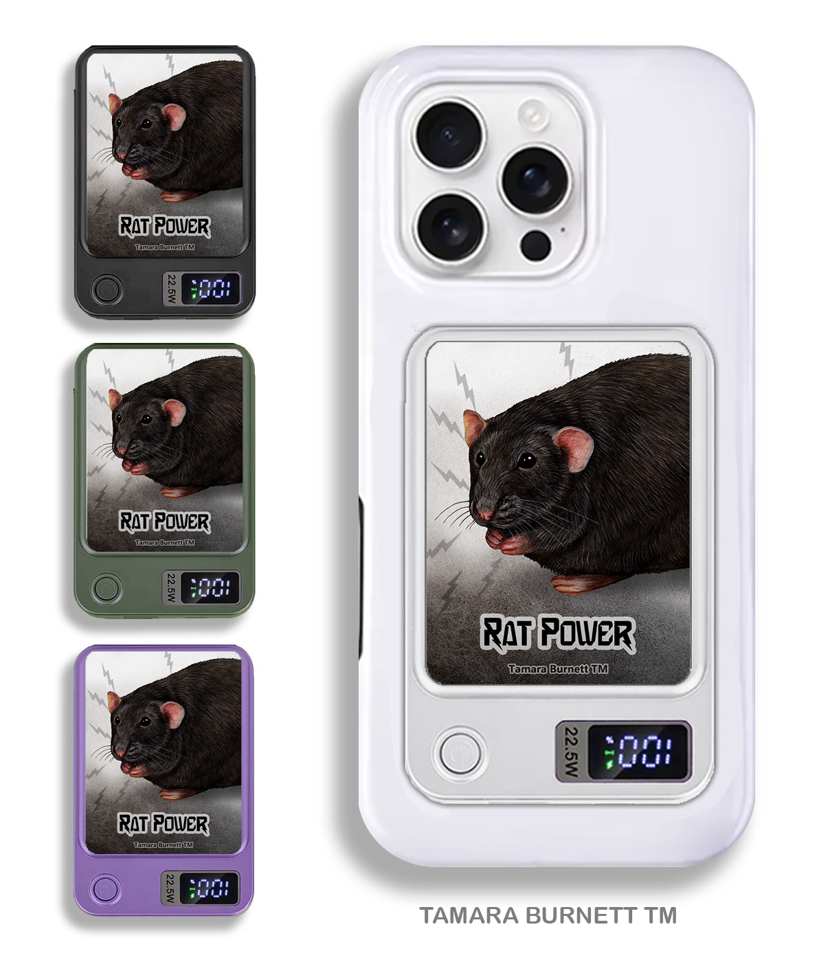 An image of product 33486 - Rat Black Solid - Phone Bank