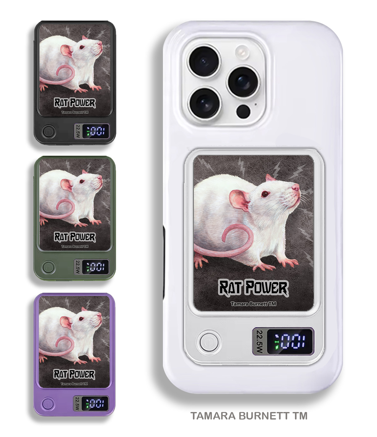An image of product 33497 - Rat White - Phone Bank