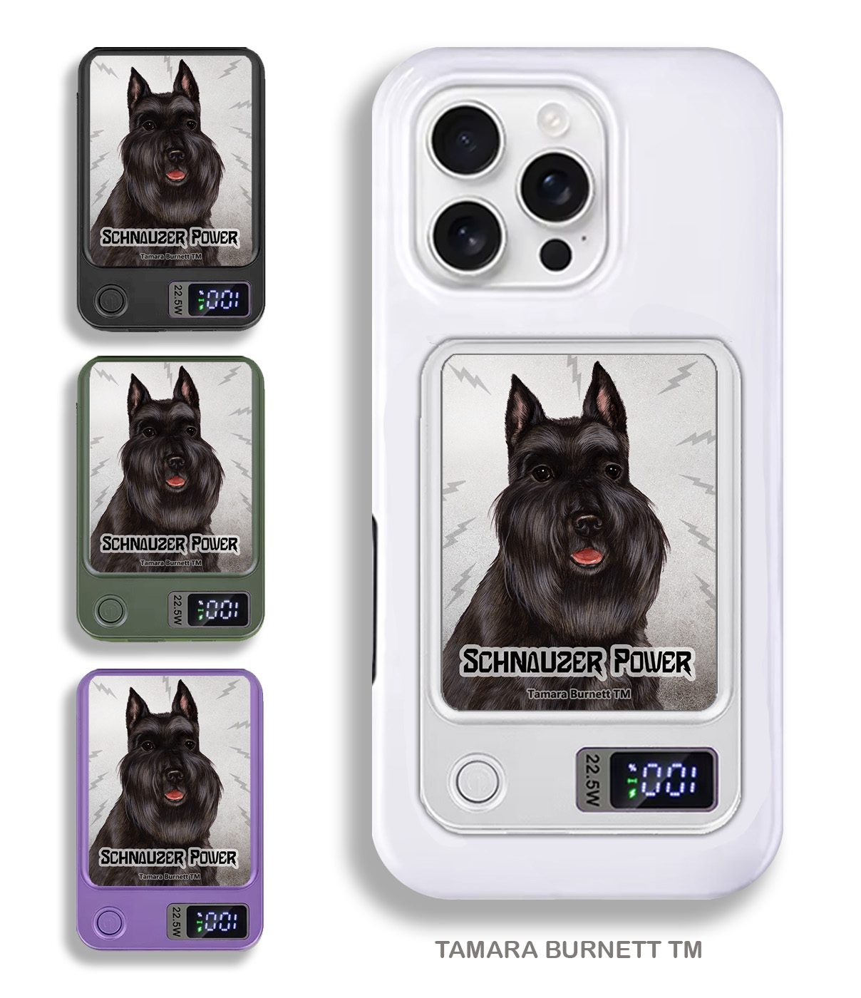 An image of product 34073 - Schnauzer Black Cropped - Phone Bank