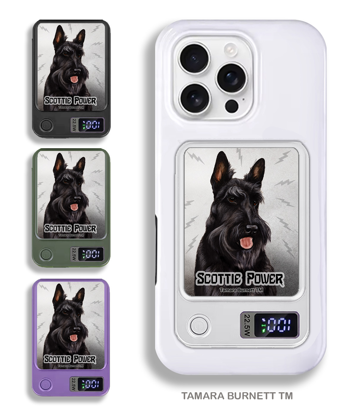 An image of product 34079 - Scottish Terrier Black - Phone Bank