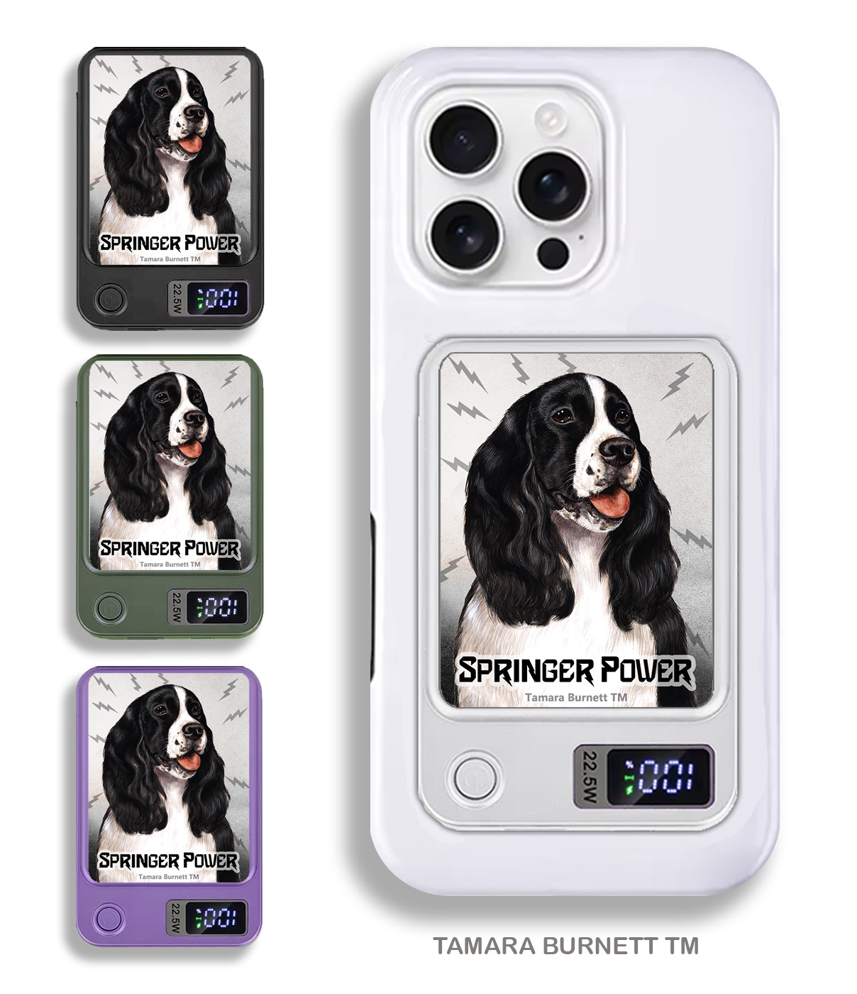 An image of product 34125 - Springer Spaniel Black - Phone Bank
