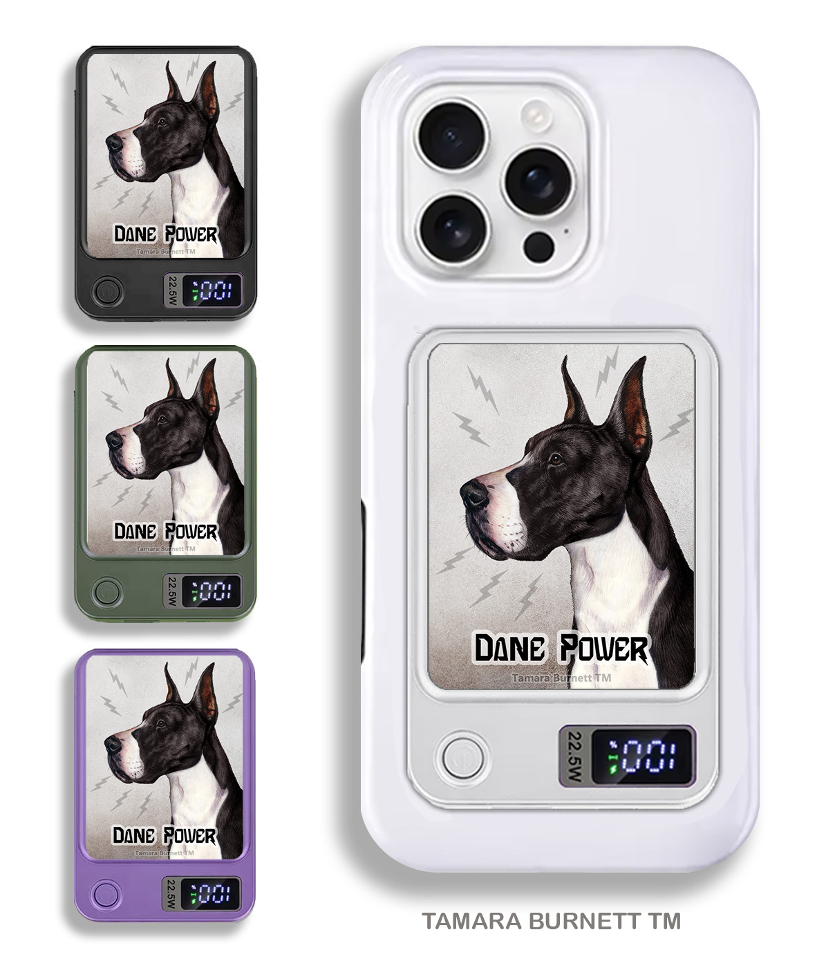 An image of product 33882 - Great Dane Black and White Mantle Cropped - Phone Bank