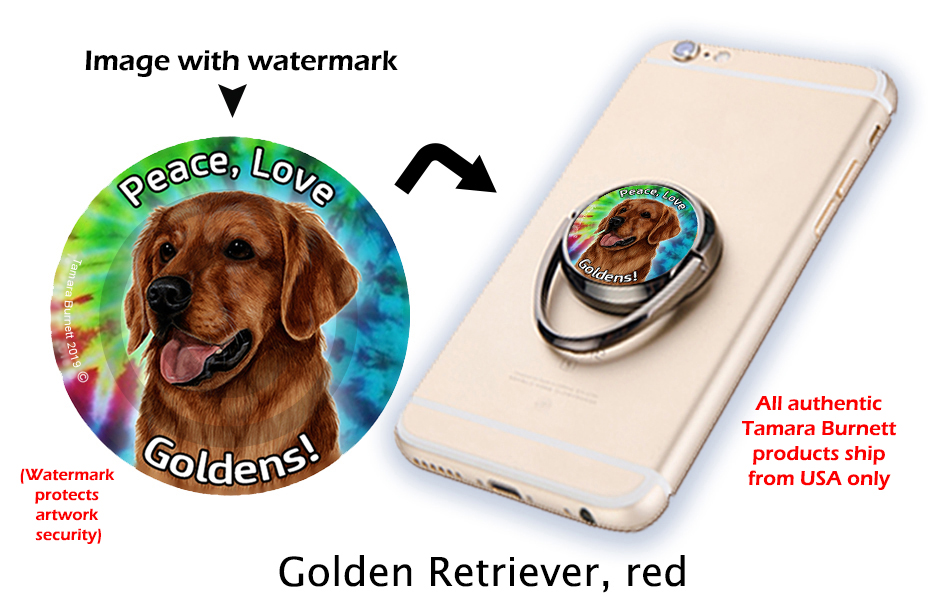 Golden Retriever Red - Phone Stand Image