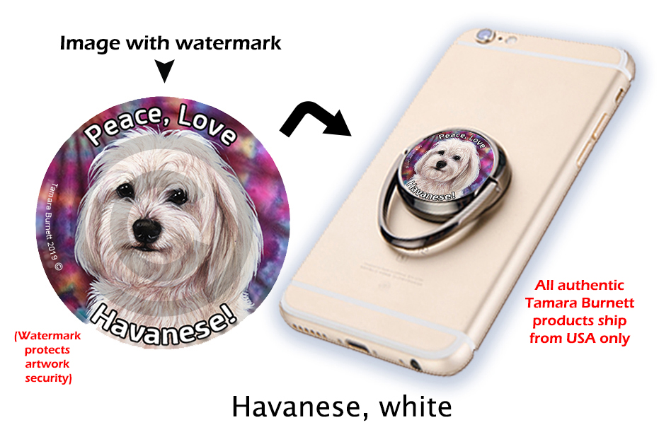 Havanese White - Phone Stand Image