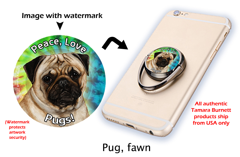 Pug Fawn - Phone Stand Image