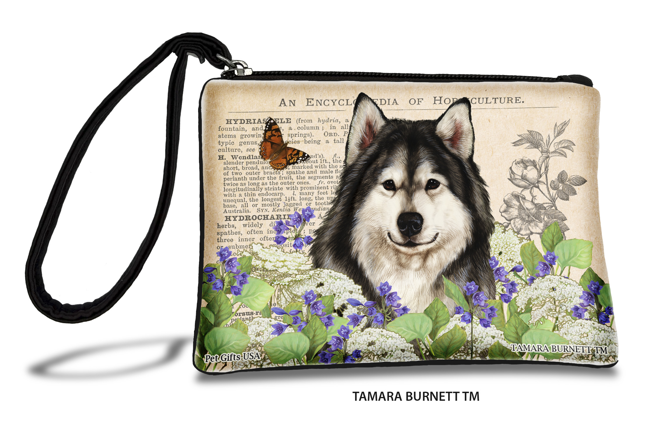 An image of product 30998 - Alaskan Malamute (__grey_and_white_) - Zippies Pet Pouch Coin Purse