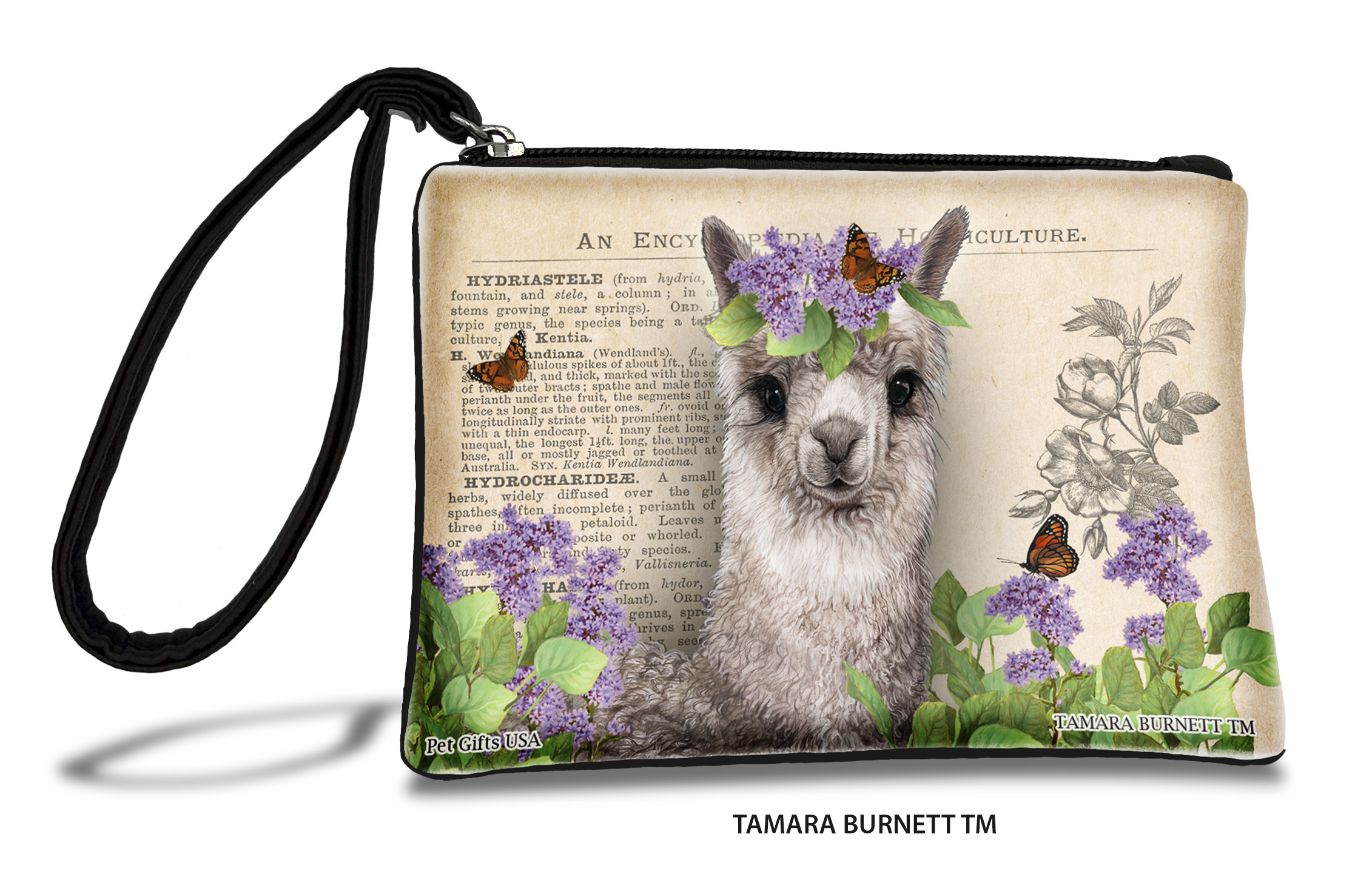 Silver Alpaca - Zippies Pet Pouch Coin Purse image Silver Alpaca - Zippies Pet Pouch Coin Purse image