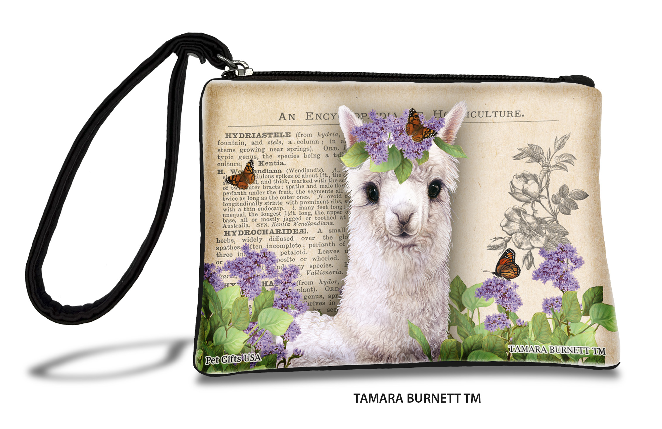 White Alpaca - Zippies Pet Pouch Coin Purse image White Alpaca - Zippies Pet Pouch Coin Purse image