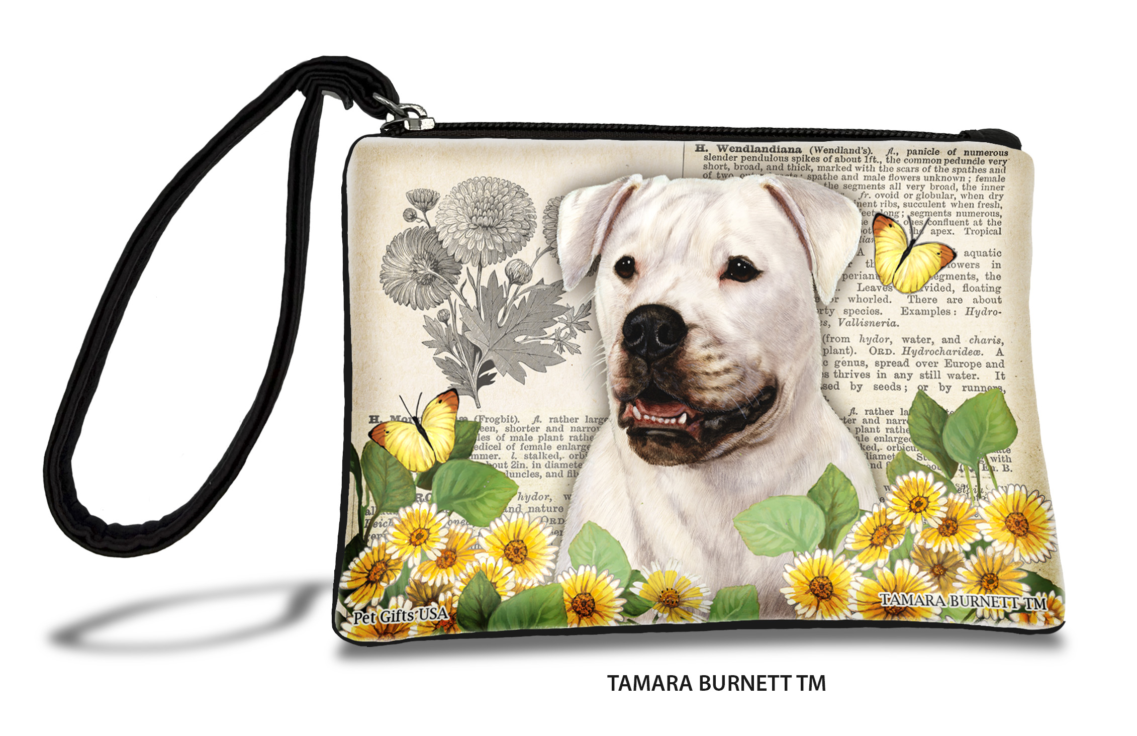 American Bulldog (__white_) - Zippies Pet Pouch Coin Purse