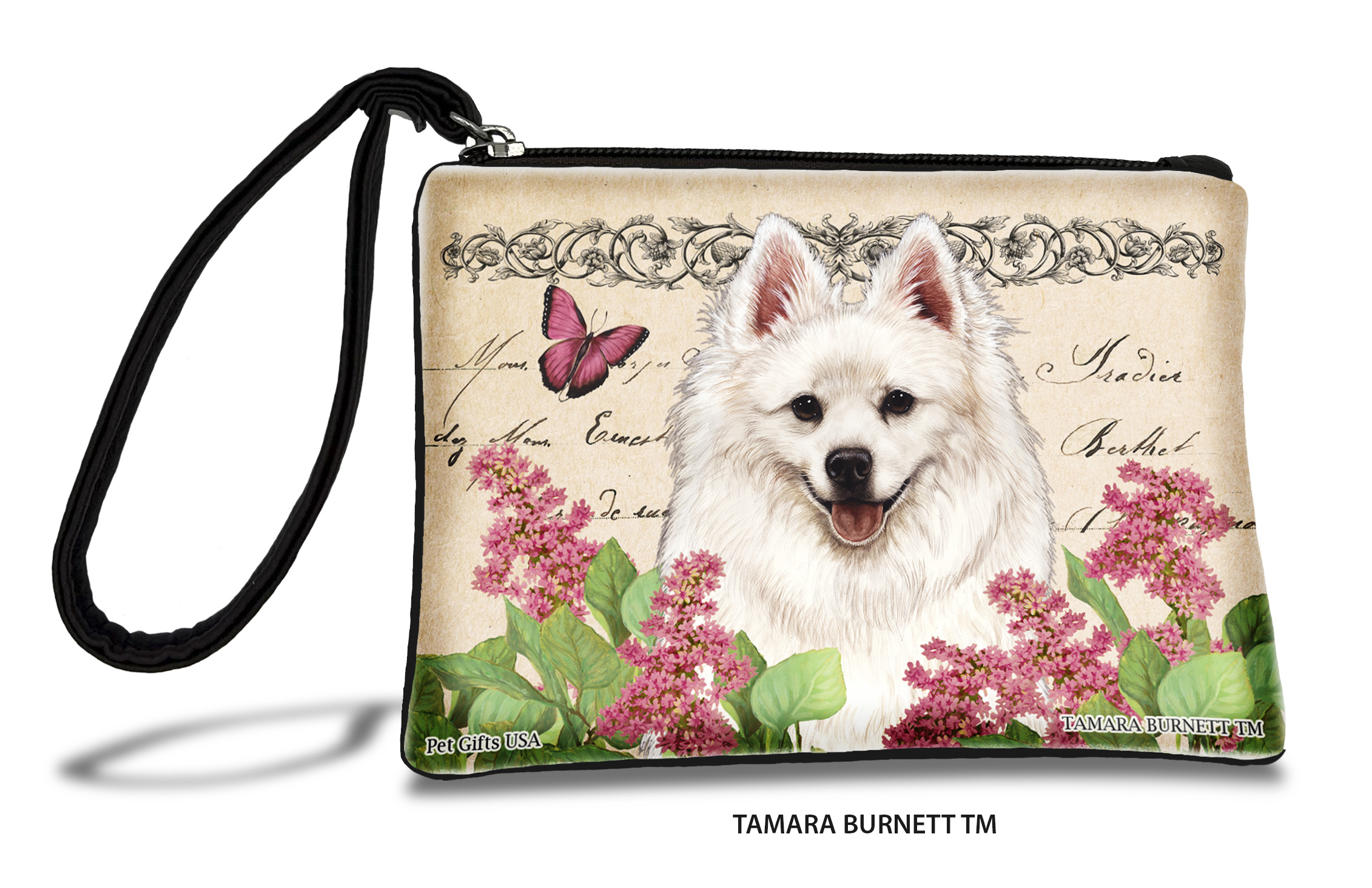 An image of product 31002 - American Eskimo (__) - Zippies Pet Pouch Coin Purse