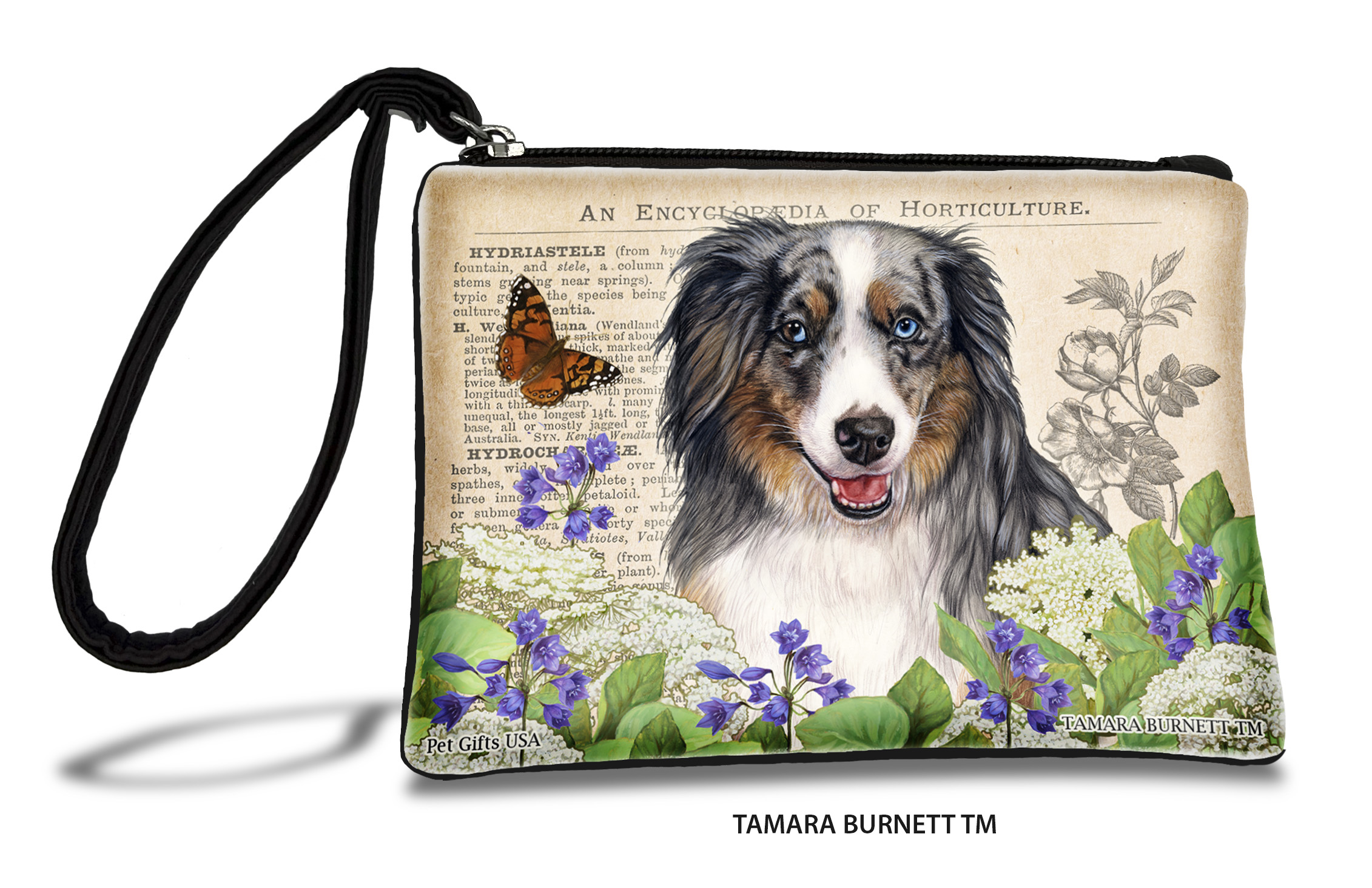 An image of product 31003 - American Shepherd (__aussie_mini_blue_merle_) - Zippies Pet Pouch Coin Purse