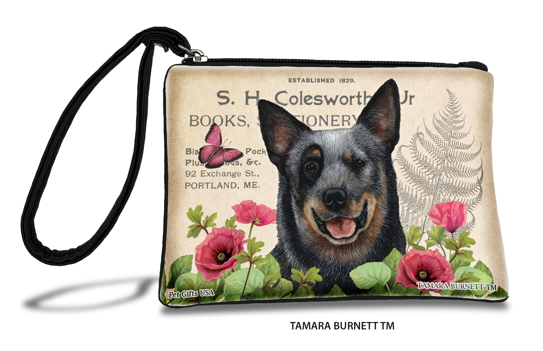 An image of product 31005 - Australian Cattle Dog (___blue_heeler_) - Zippies Pet Pouch Coin Purse