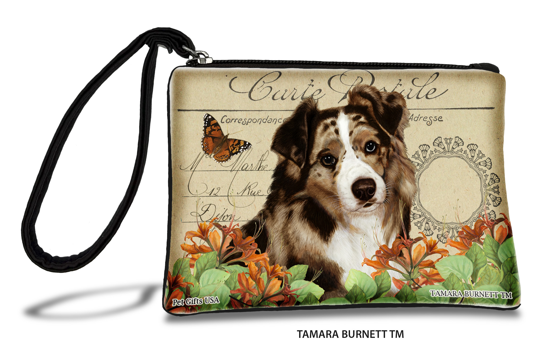 Australian Shepherd (__red_merle_) - Zippies Pet Pouch Coin Purse