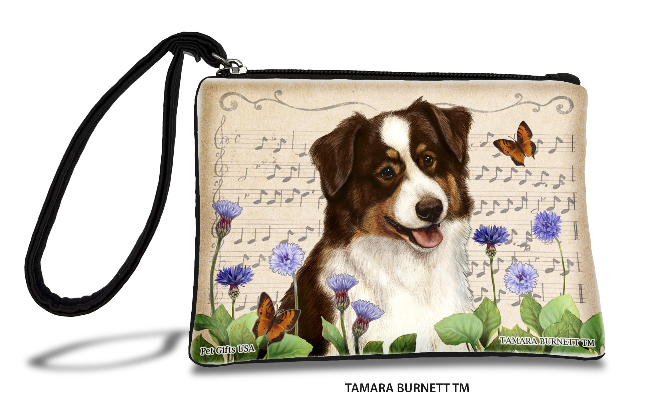 Australian Shepherd (__red_tricolor_) - Zippies Pet Pouch Coin Purse
