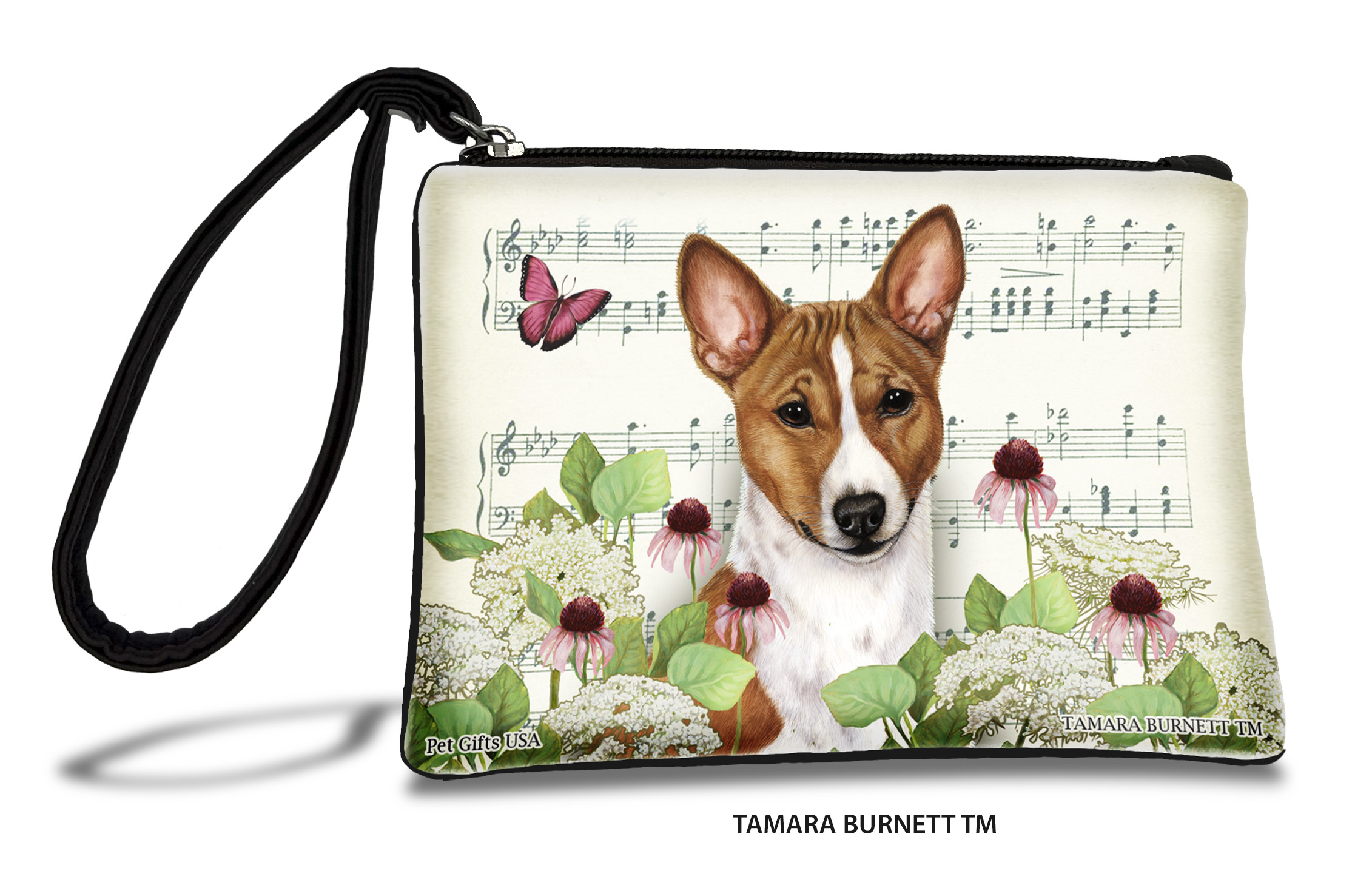 Basenji (_red_and_white_) - Zippies Pet Pouch Coin Purse
