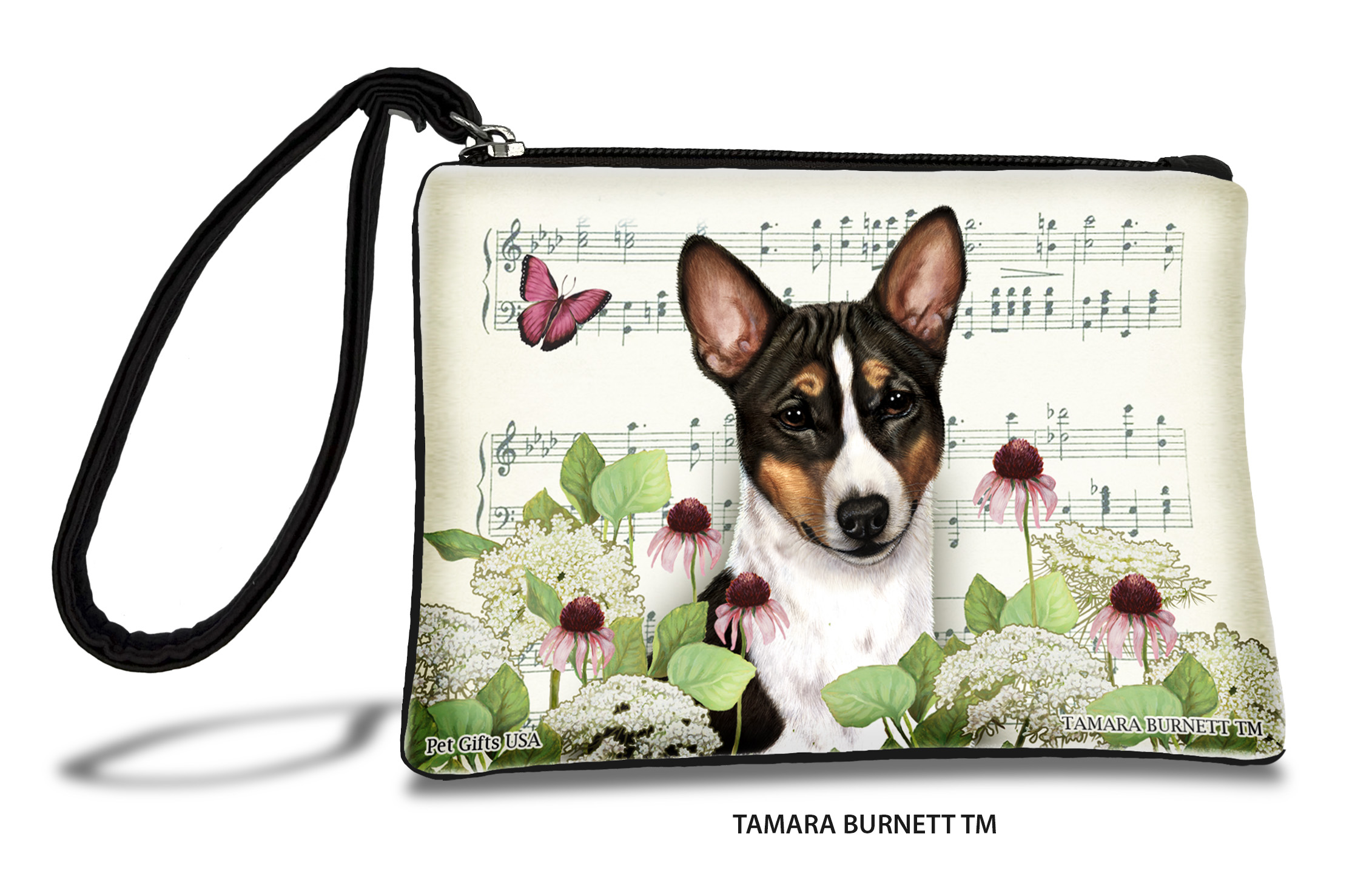 Basenji (_tri_) - Zippies Pet Pouch Coin Purse