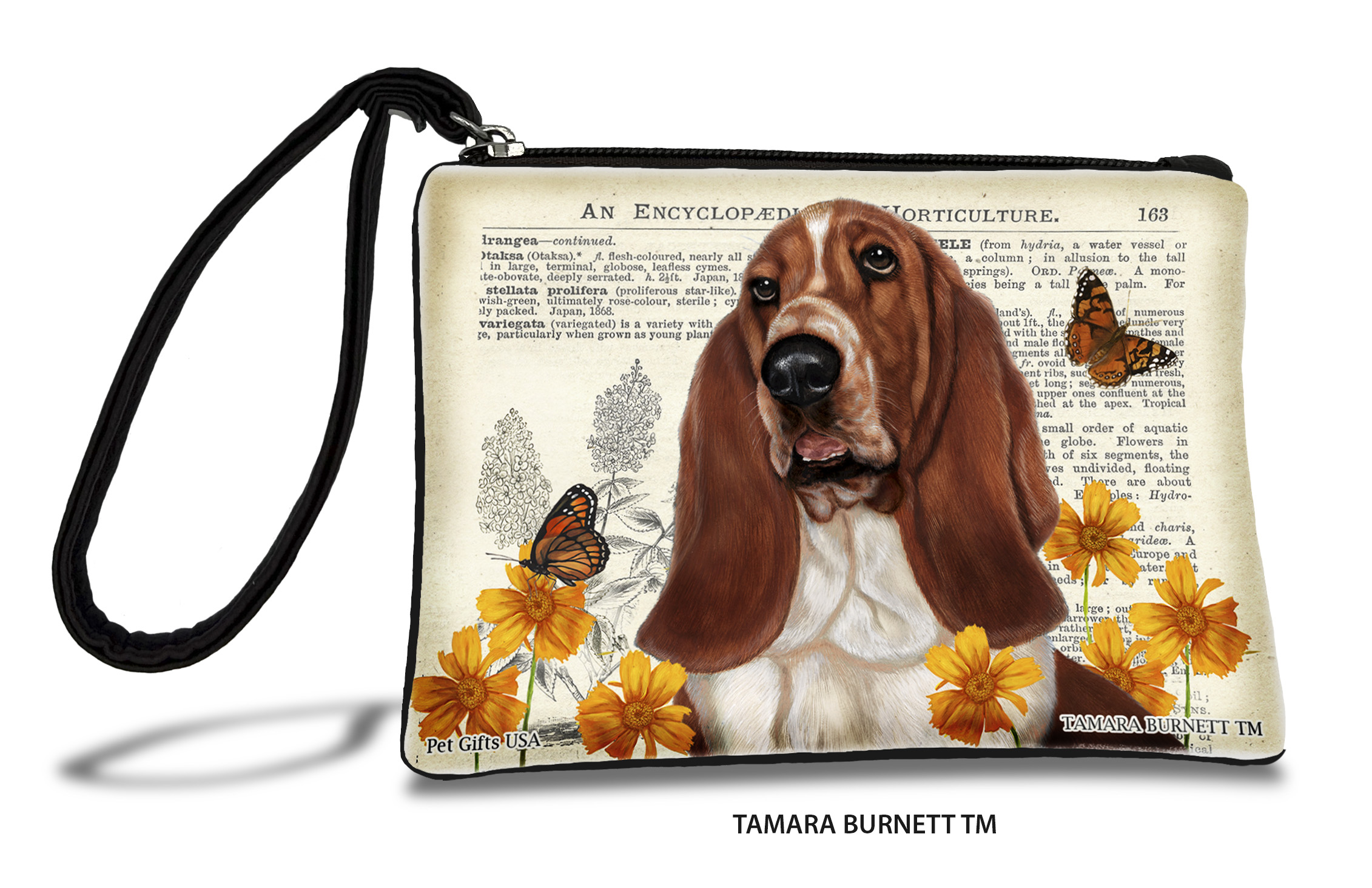 Basset Hound (_red_and_white_) - Zippies Pet Pouch Coin Purse